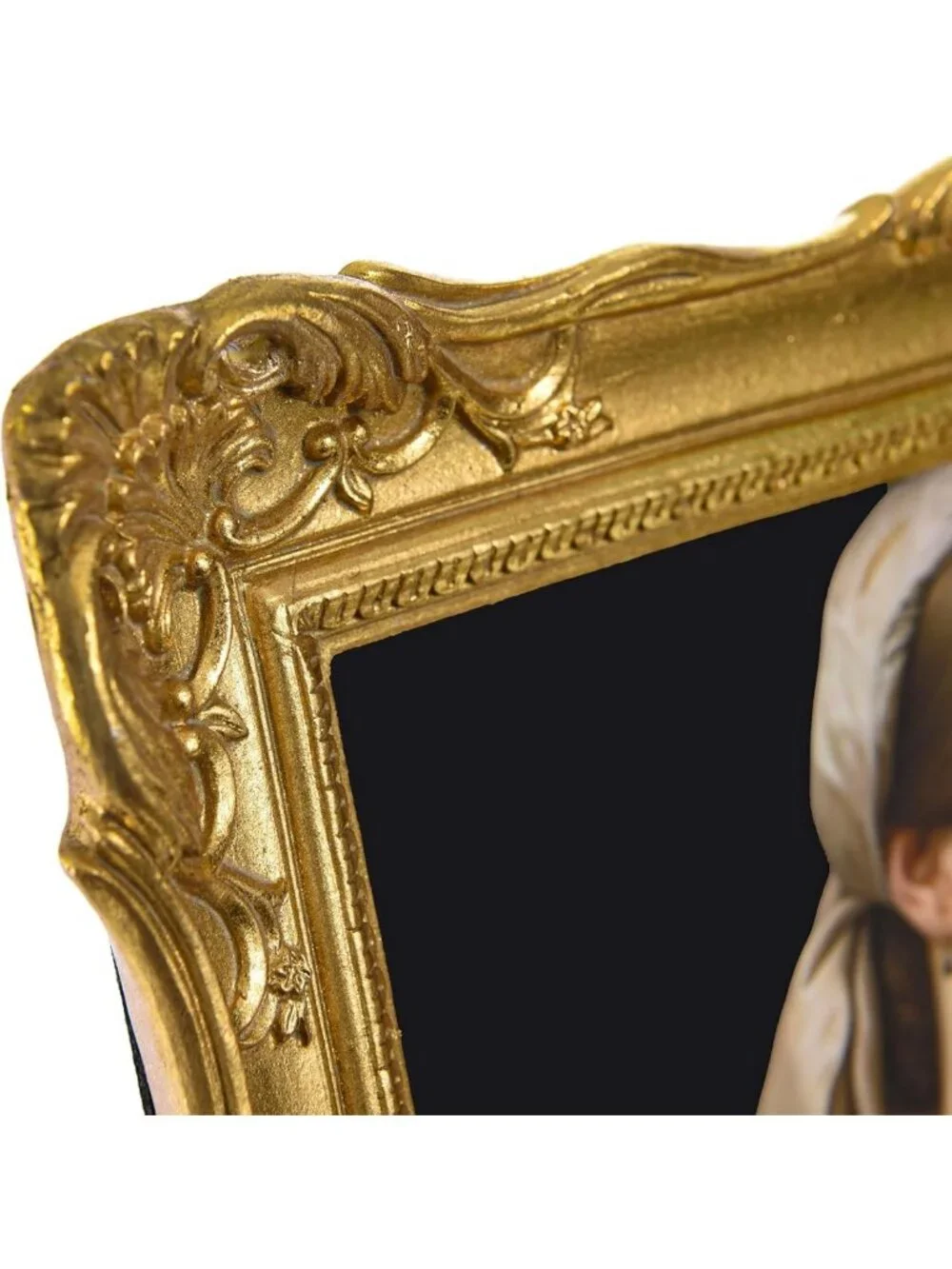 Vintage 8x10 Gold Picture Frame, Textured Antique Design, Ornate Wall & Tabletop